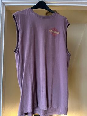 Harley-Davidson Dusty Mauve Sleeveless Muscle Tee - Large